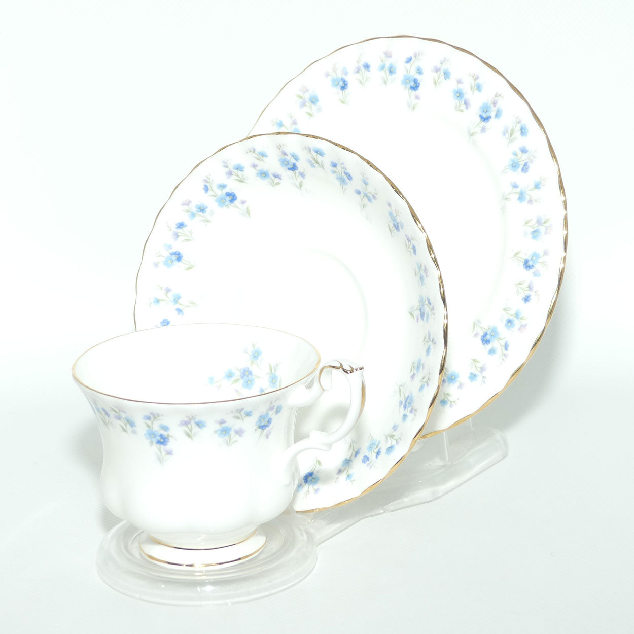 Royal Albert Bone China England Memory Lane trio | later stamp