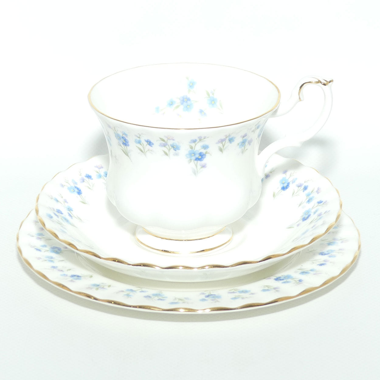 Royal Albert Bone China England Memory Lane trio | later stamp
