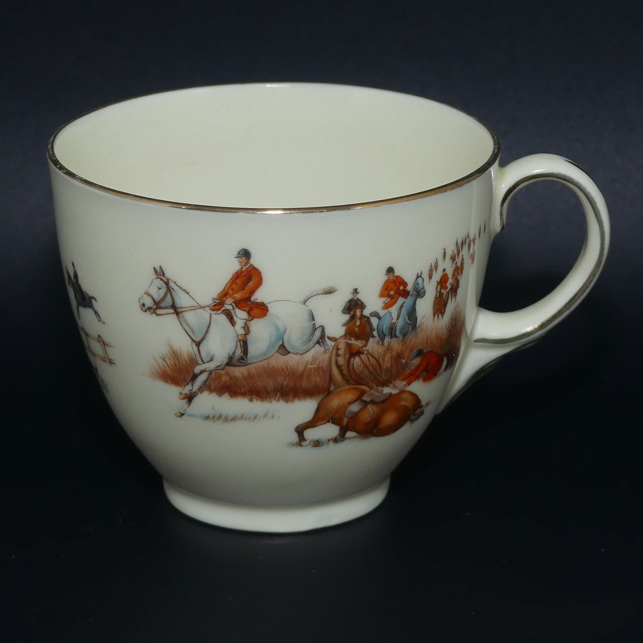Royal Doulton Fox Hunting V1474 | Trio #3 | rare White Ground
