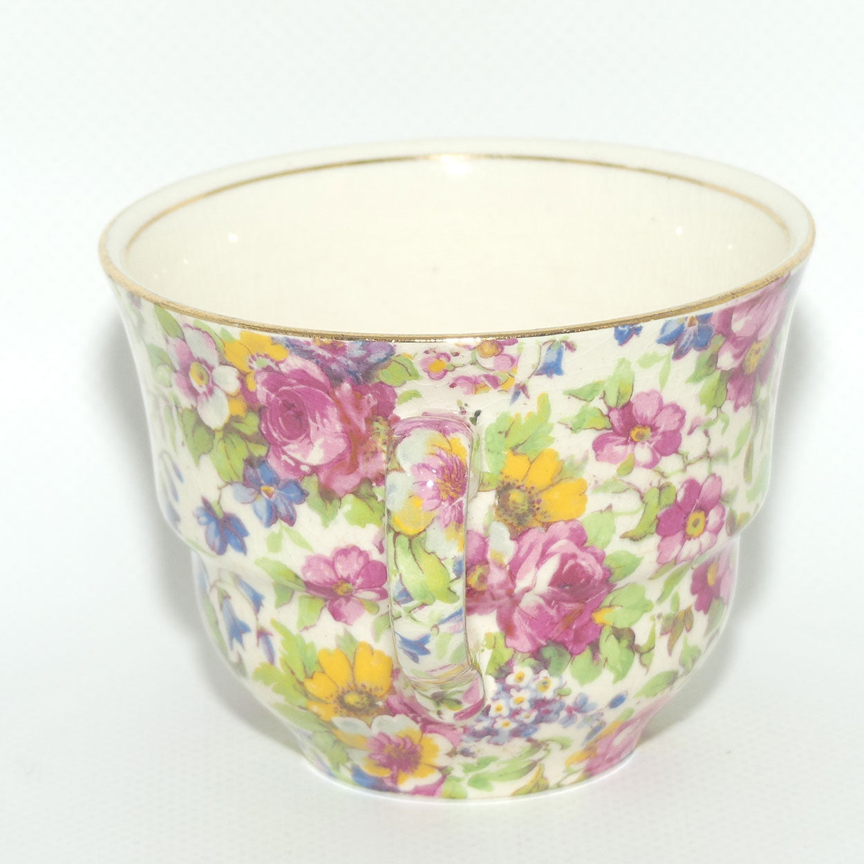 Royal Winton Summertime Chintz tea trio | Square Plate | #3