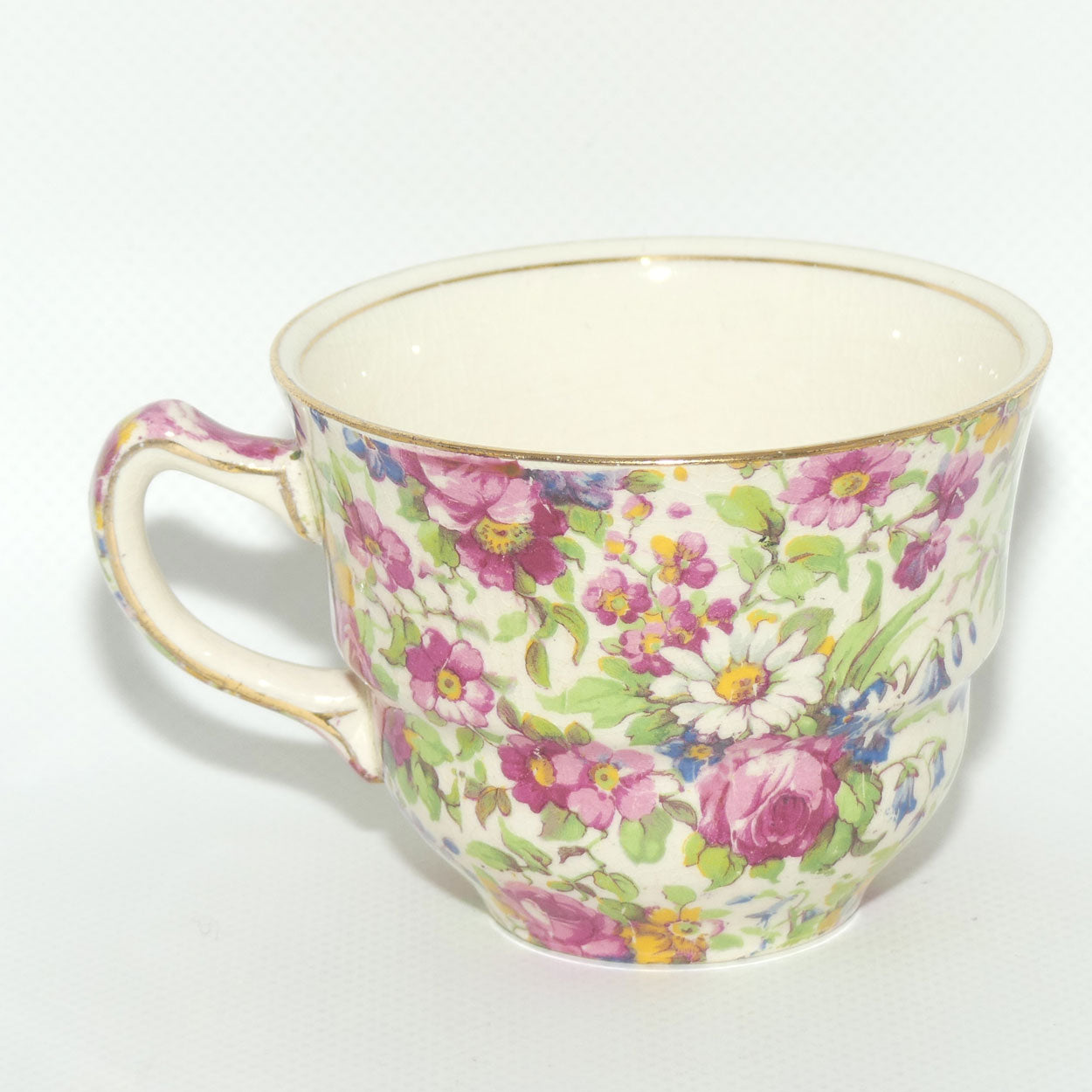 Royal Winton Summertime Chintz tea trio | Square Plate | #3