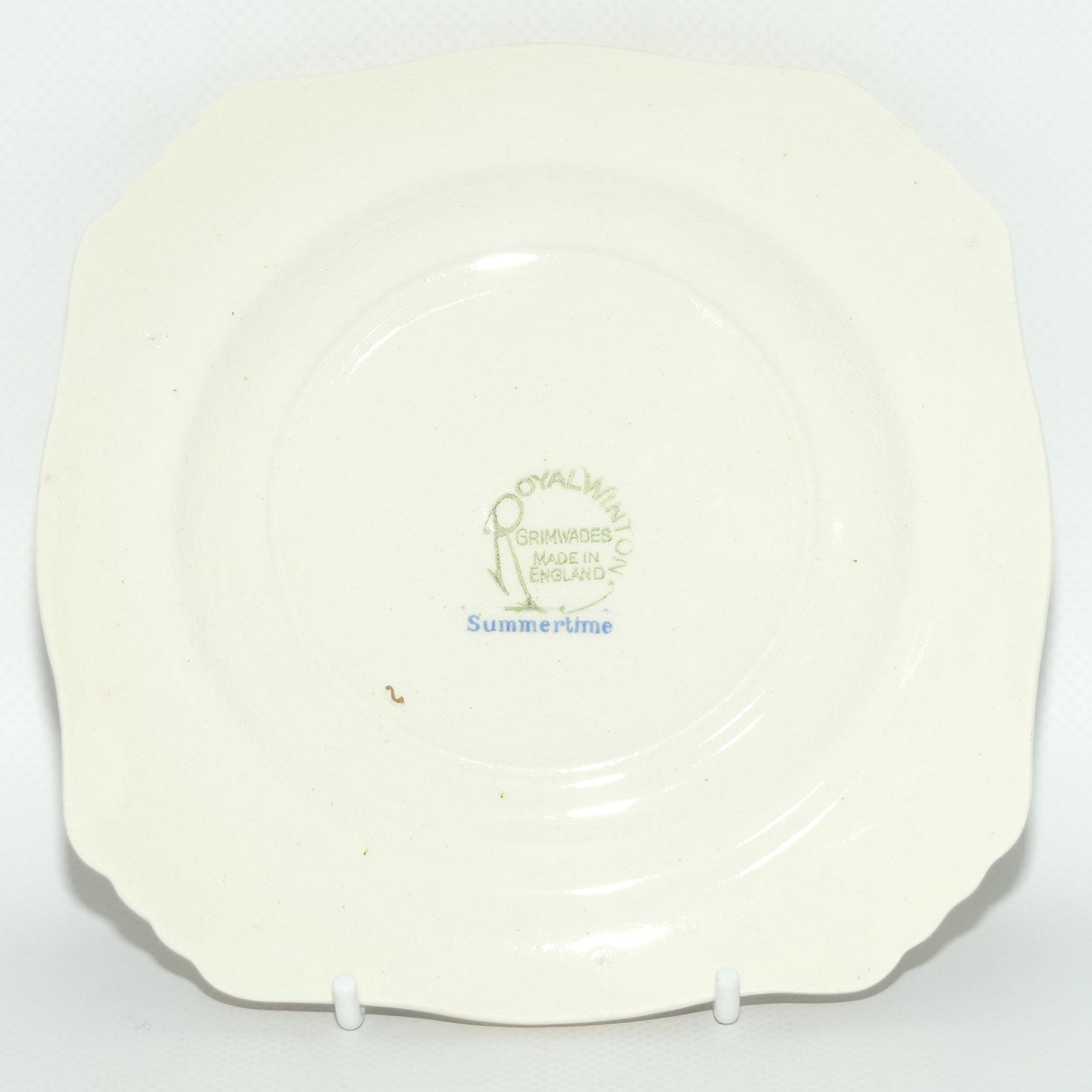 Royal Winton Summertime Chintz tea trio | Square Plate | #3