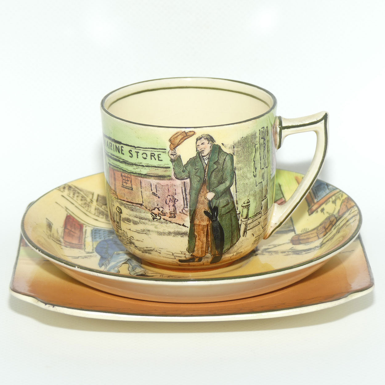 Royal Doulton Dickens trio #4 Squeers | Cuttle | Peggoty D5175