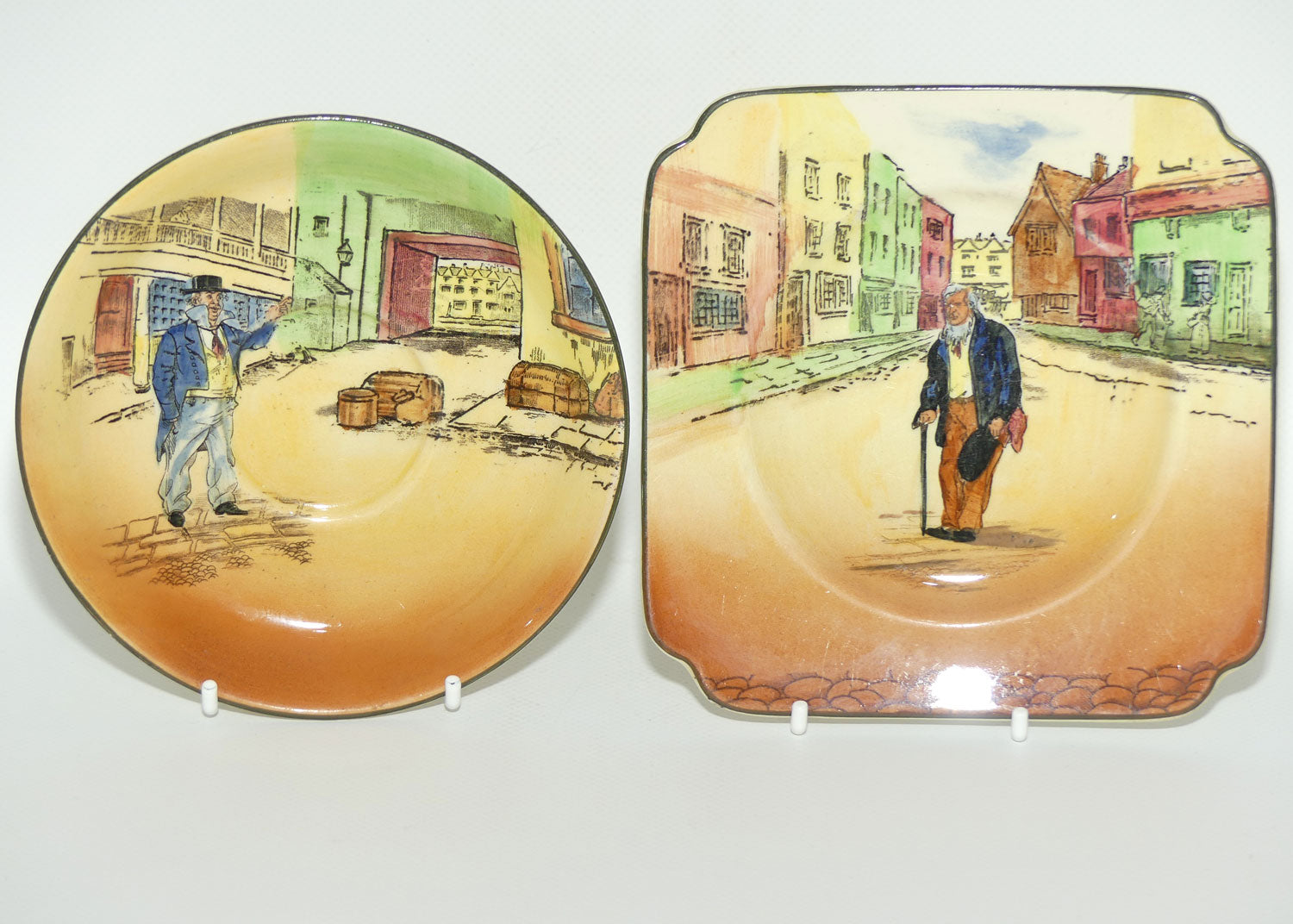 Royal Doulton Dickens trio #4 Squeers | Cuttle | Peggoty D5175