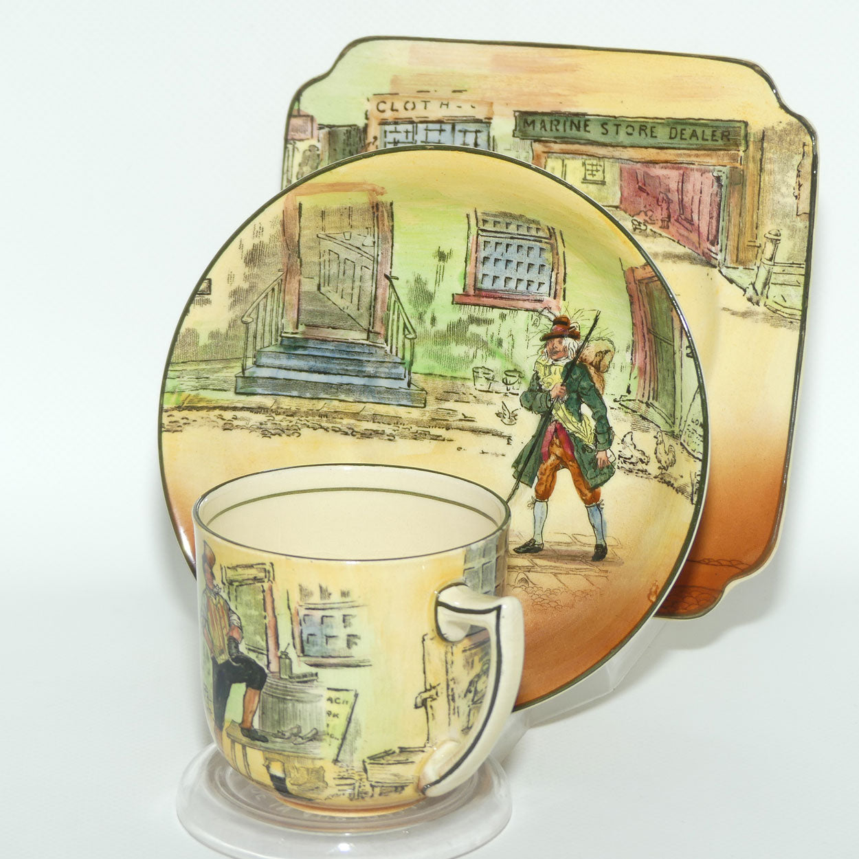 Royal Doulton Dickens trio #5 Sam Weller | Rudge | Gamp D5175