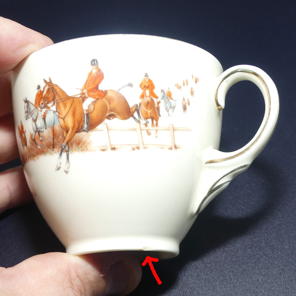 royal-doulton-fox-hunting-v1474-trio-5-rare-white-ground