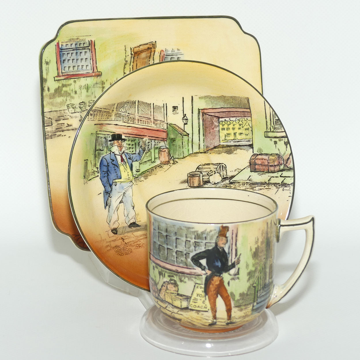 Royal Doulton Dickens trio #6 Jingle | Cuttle | Sam Weller D5175