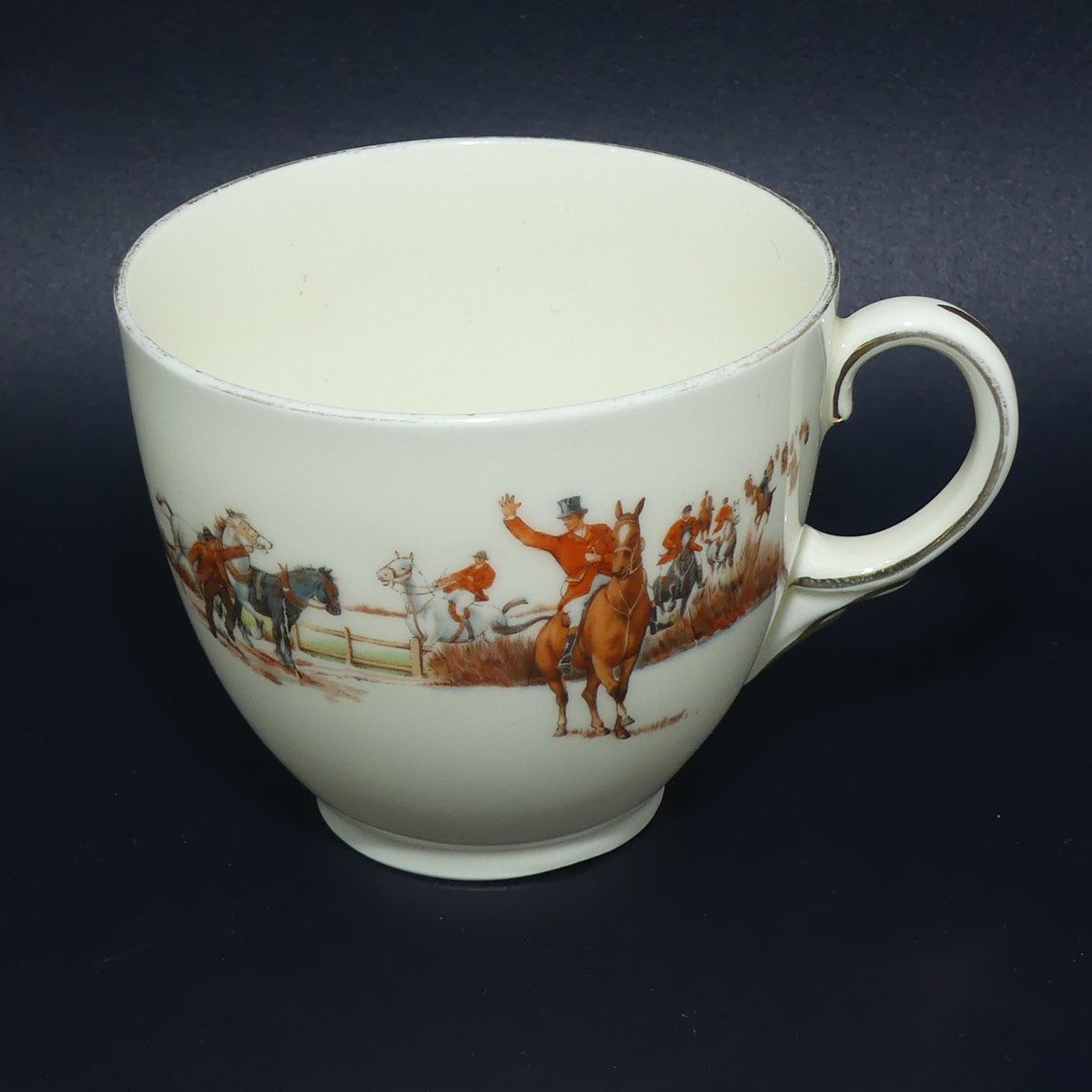 Royal Doulton Fox Hunting V1474 | Trio #6 | rare White Ground