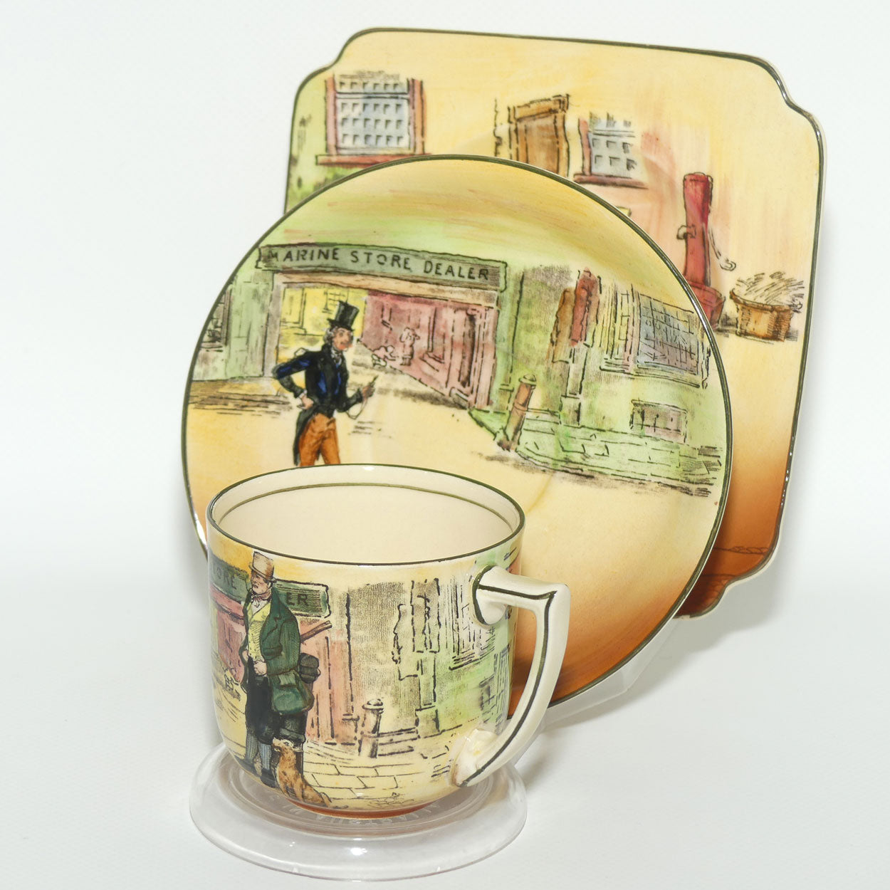 Royal Doulton Dickens trio #8 Bill Sykes | Jingle | Captn Cuttle D5175