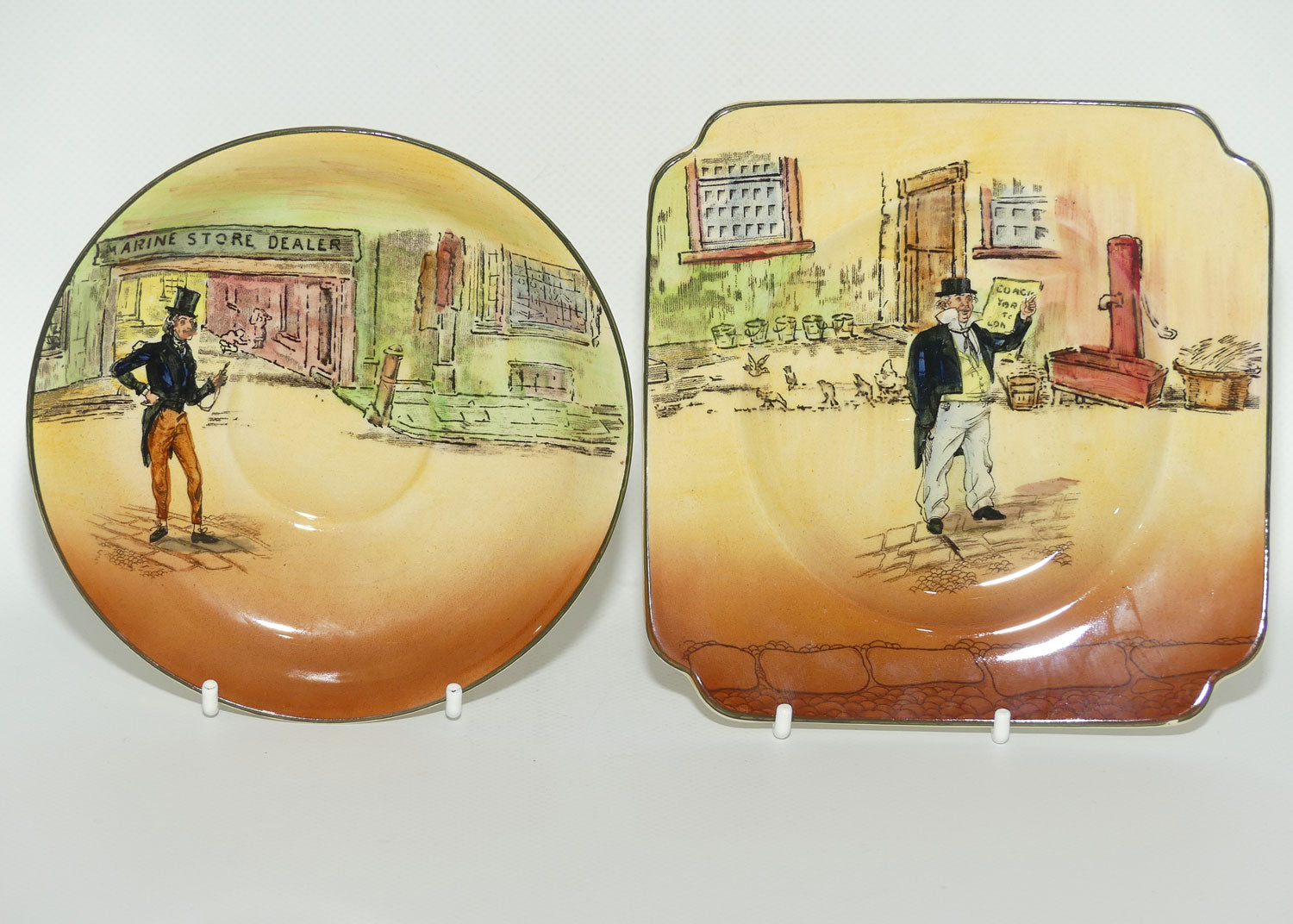 Royal Doulton Dickens trio #8 Bill Sykes | Jingle | Captn Cuttle D5175