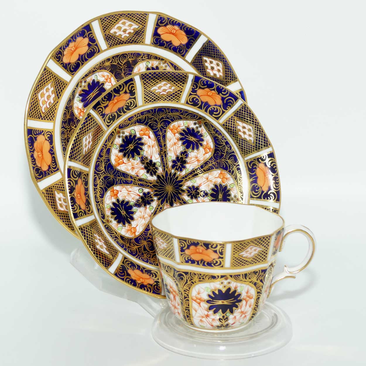 Royal Crown Derby Imari 1128 tea trio #1 to 291