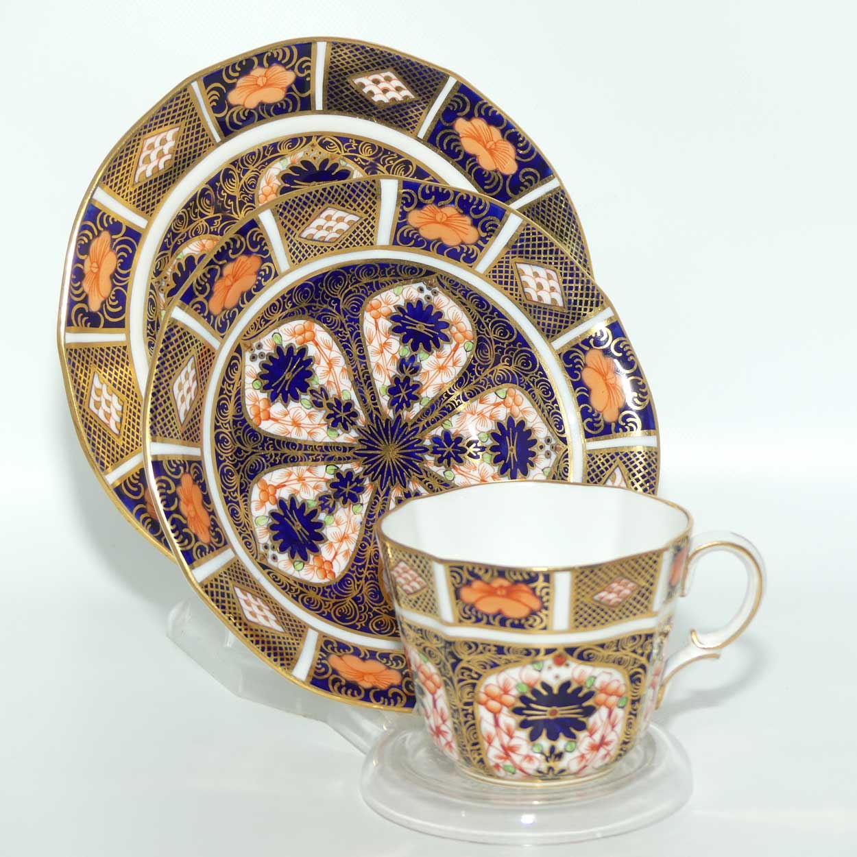 Royal Crown Derby Imari 1128 tea trio | #2 | c.1928 to 29