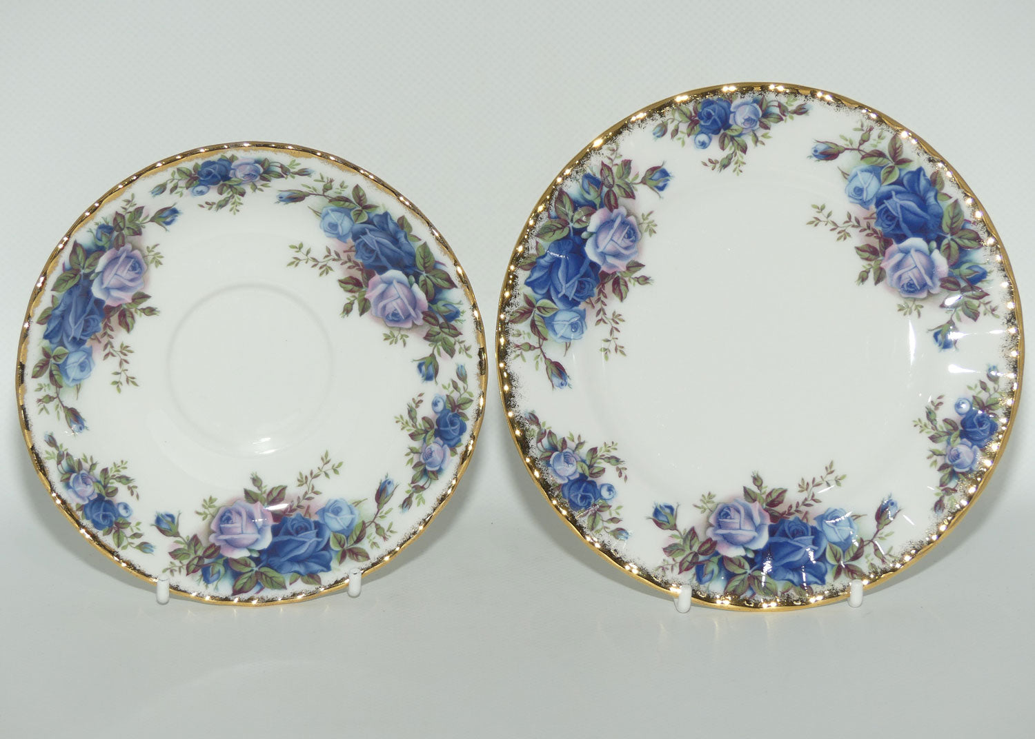 Royal Albert Bone China England Moonlight Rose tea trio | UK made