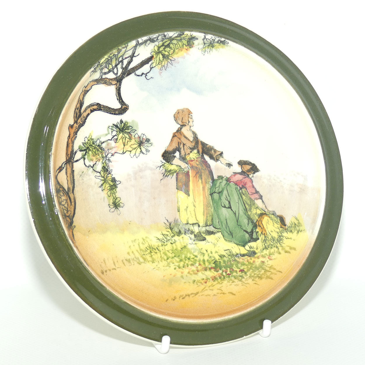 Royal Doulton Gleaners and Gypsies trivet D3191