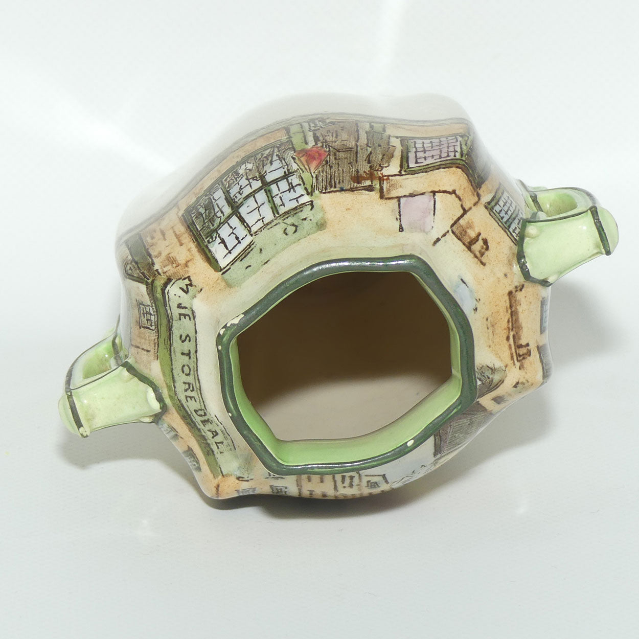 Royal Doulton Dickens Trotty Veck double handled unusual shape vase