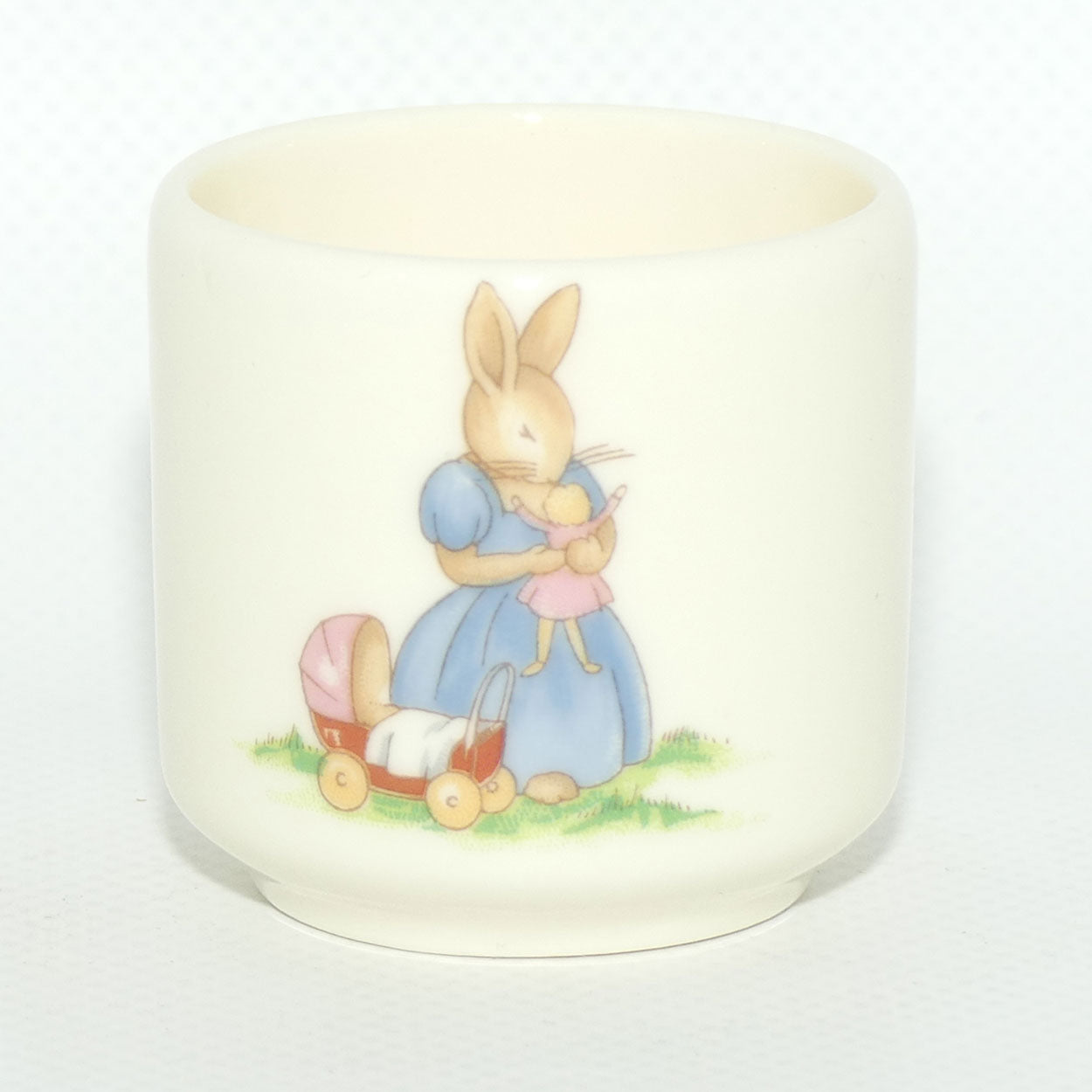 Royal Doulton Bunnykins egg cup | boxed | Trumpeter | Playing with Doll and Pram