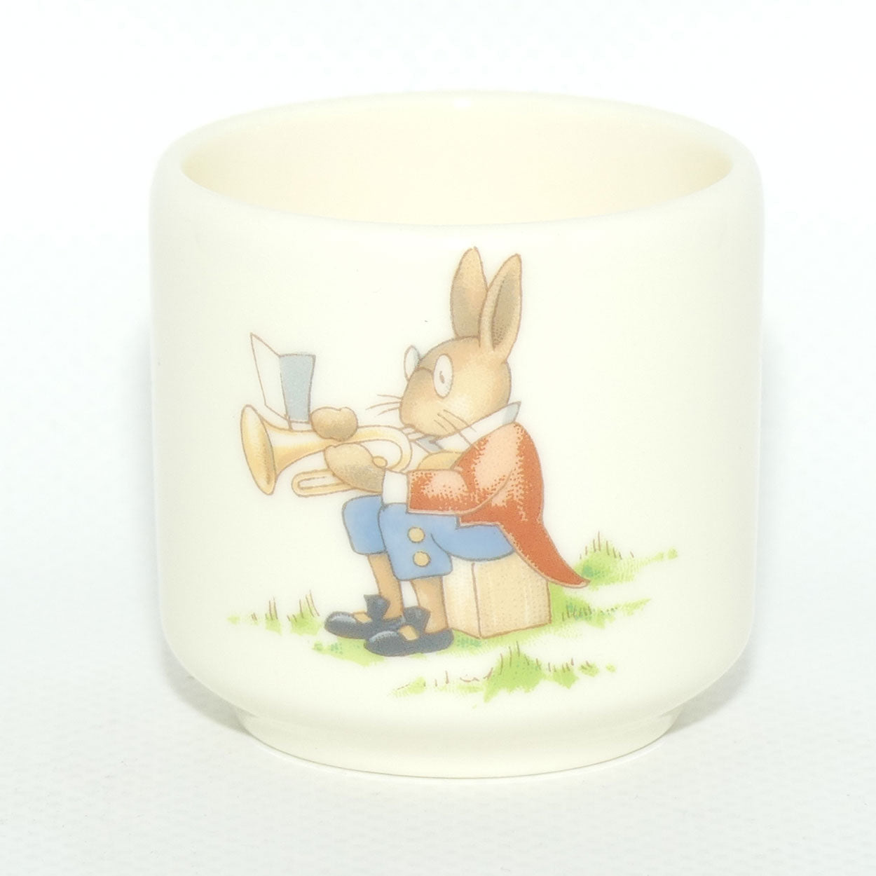 Royal Doulton Bunnykins egg cup | boxed | Trumpeter | Playing with Doll and Pram