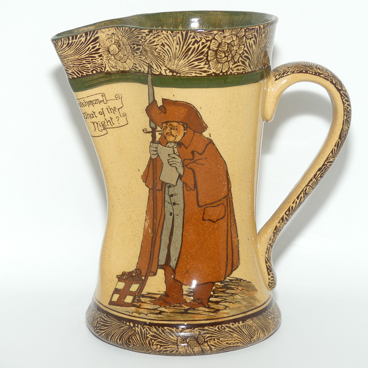 Royal Doulton Nightwatchman jug | Tudor shape | Whieldon Glaze | D1460