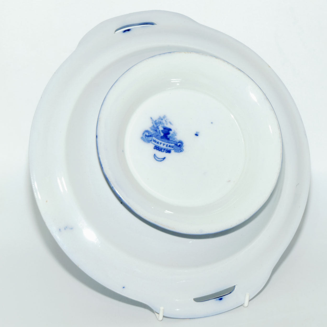 Doulton Watteau pattern Blue and White Tureen | #1