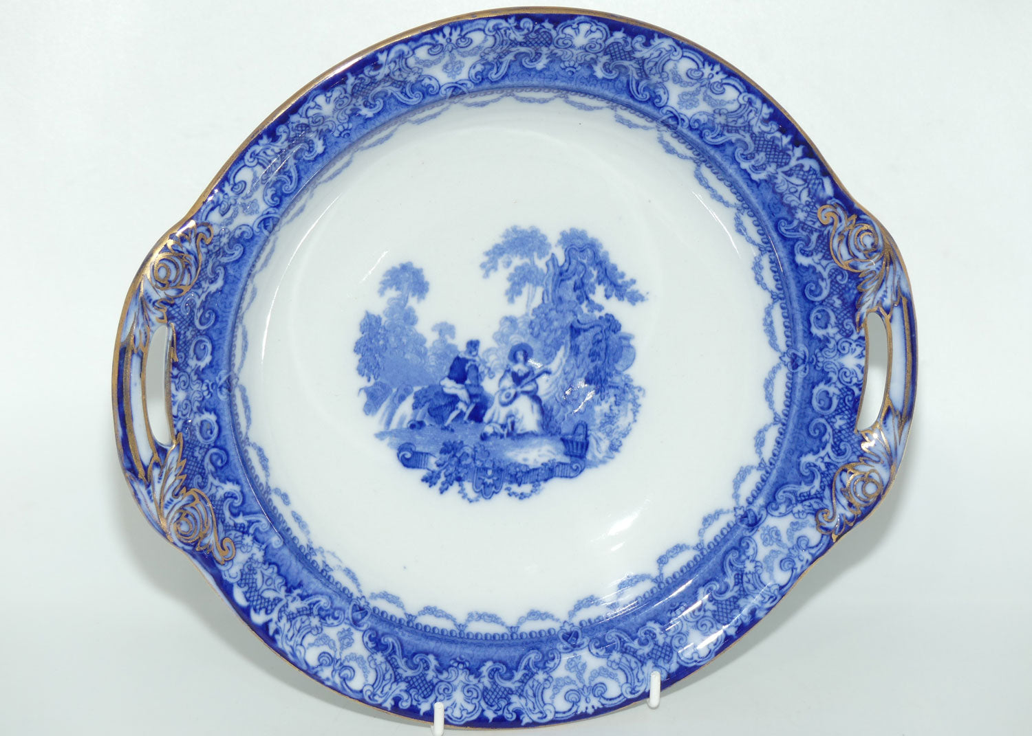 Doulton Watteau pattern Blue and White Tureen | #2