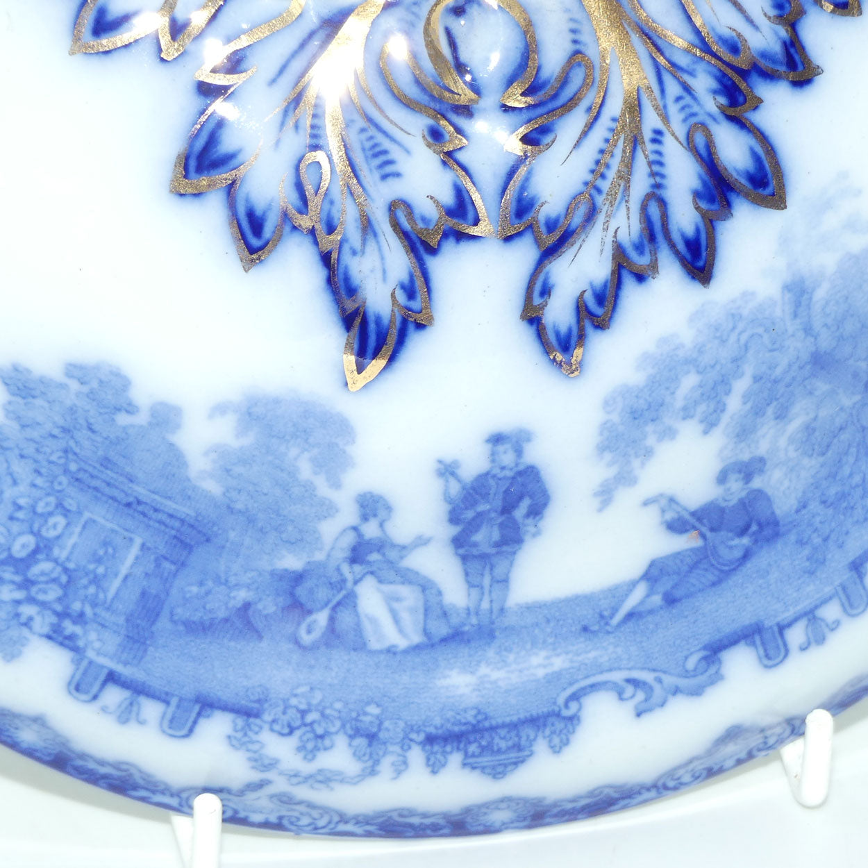 Doulton Watteau pattern Blue and White Tureen | #2