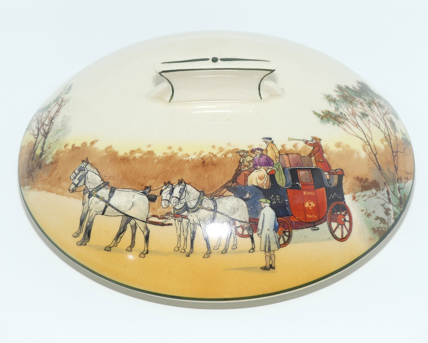 Royal Doulton Coaching Days Art Deco lidded tureen | #3