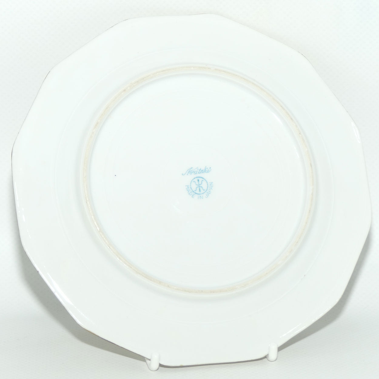 Early Noritake Hand Painted and Gilt decorated Blue ground tea trio | #5 | Lake Scene