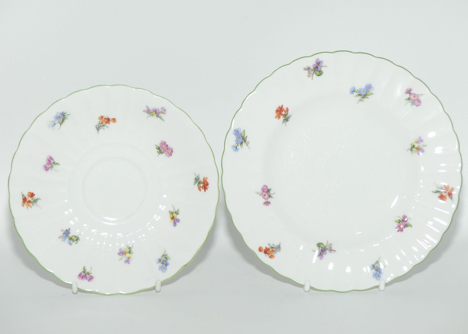 Royal Tuscan Bone China fine tea trio | Miniature Sprays of Flowers