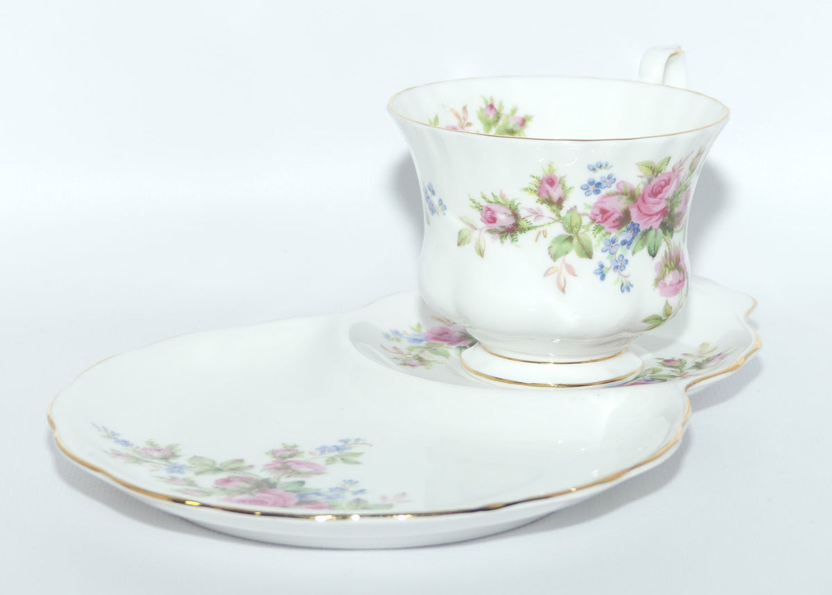 Royal Albert Bone China England Moss Rose Hostess Duo | Early backstamp