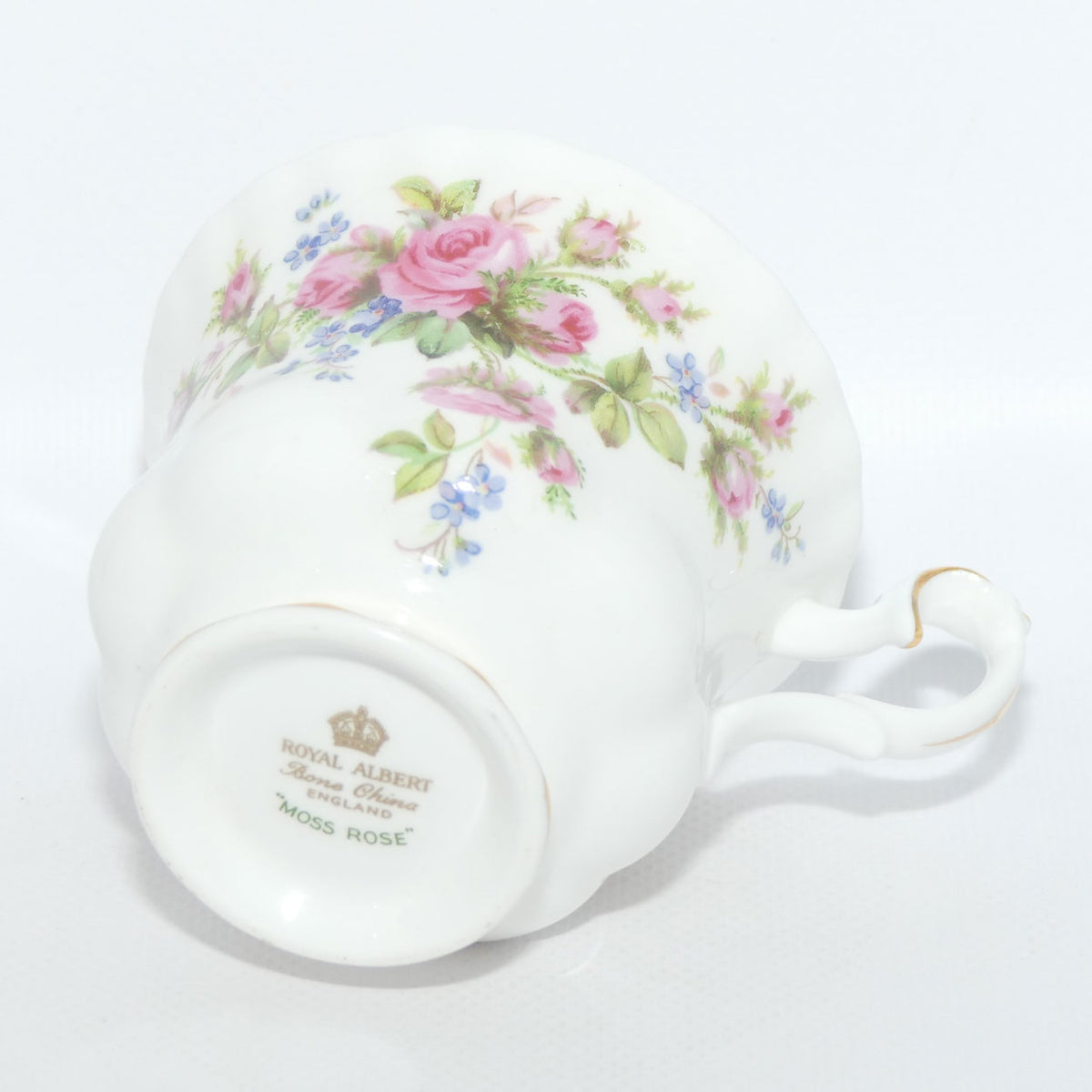 Royal Albert Bone China England Moss Rose Hostess Duo | Early backstamp