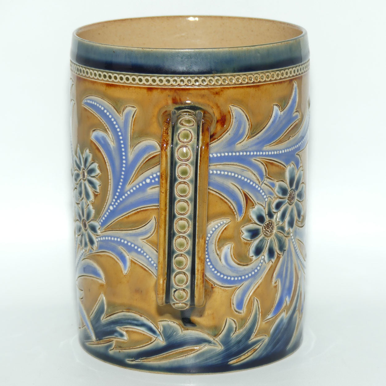 Doulton Lambeth Eliza Simmance stoneware double handled loving cup