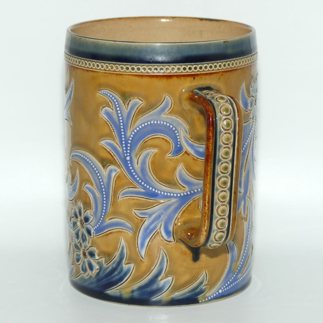 Doulton Lambeth Eliza Simmance stoneware double handled loving cup