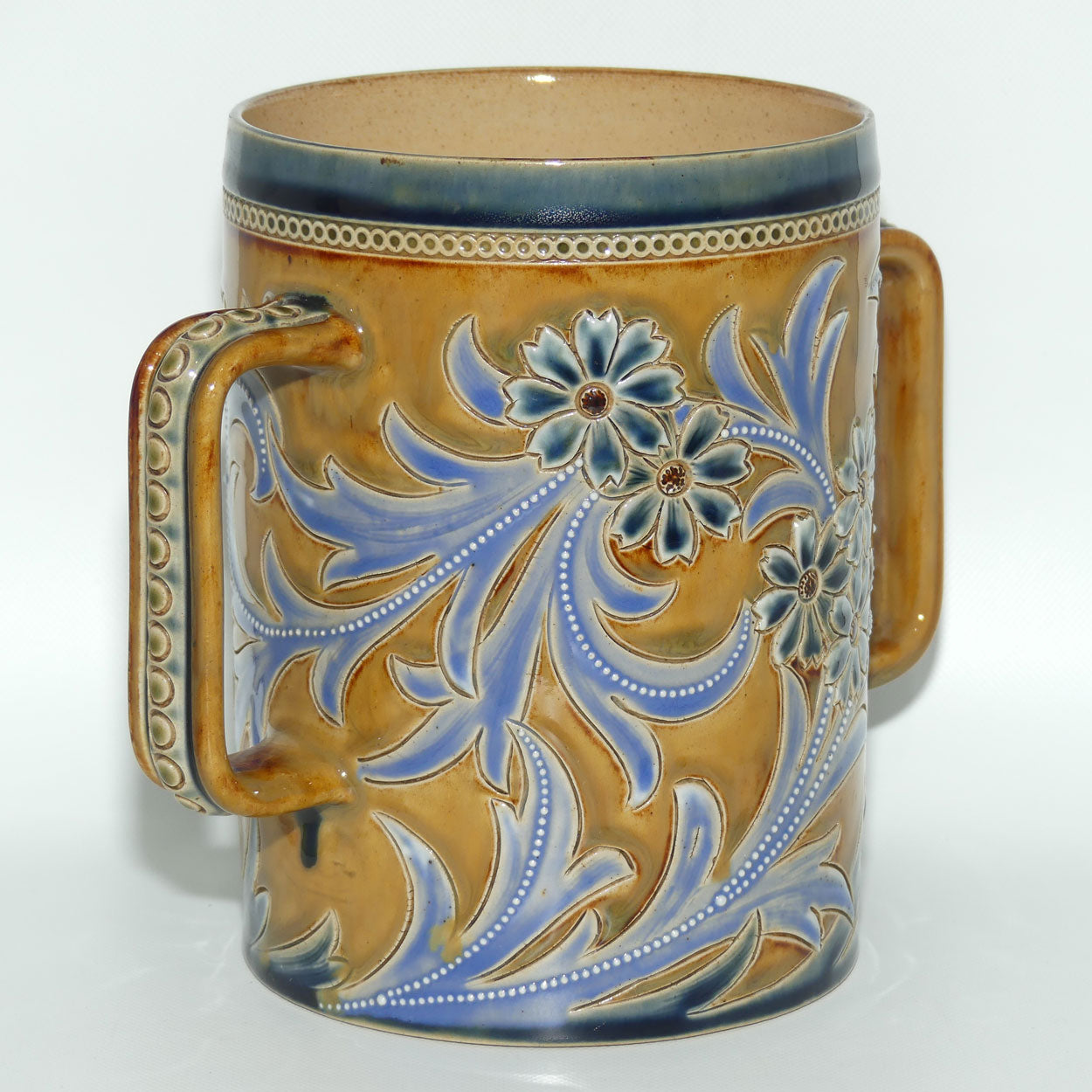 Doulton Lambeth Eliza Simmance stoneware double handled loving cup