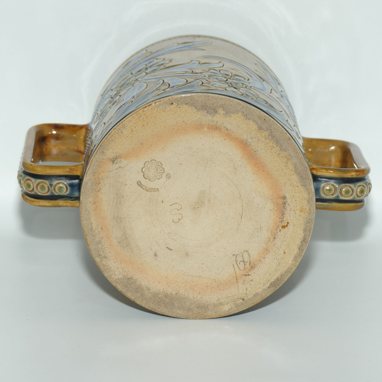 Doulton Lambeth Eliza Simmance stoneware double handled loving cup