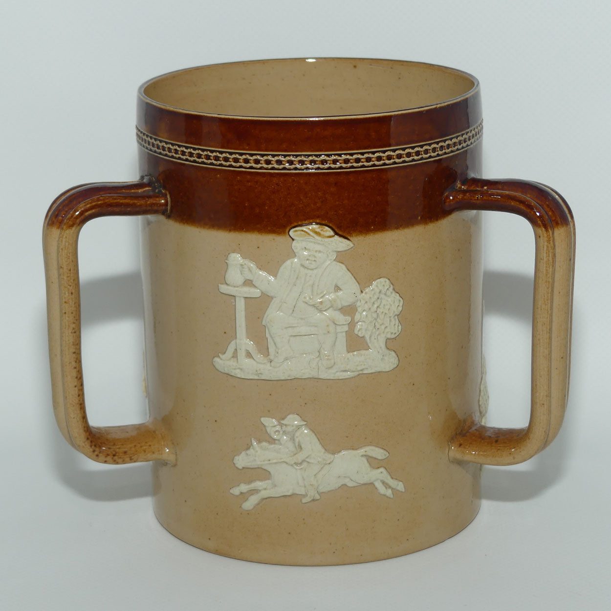 Doulton Lambeth Harvest Hunting tyg | Reeded handles