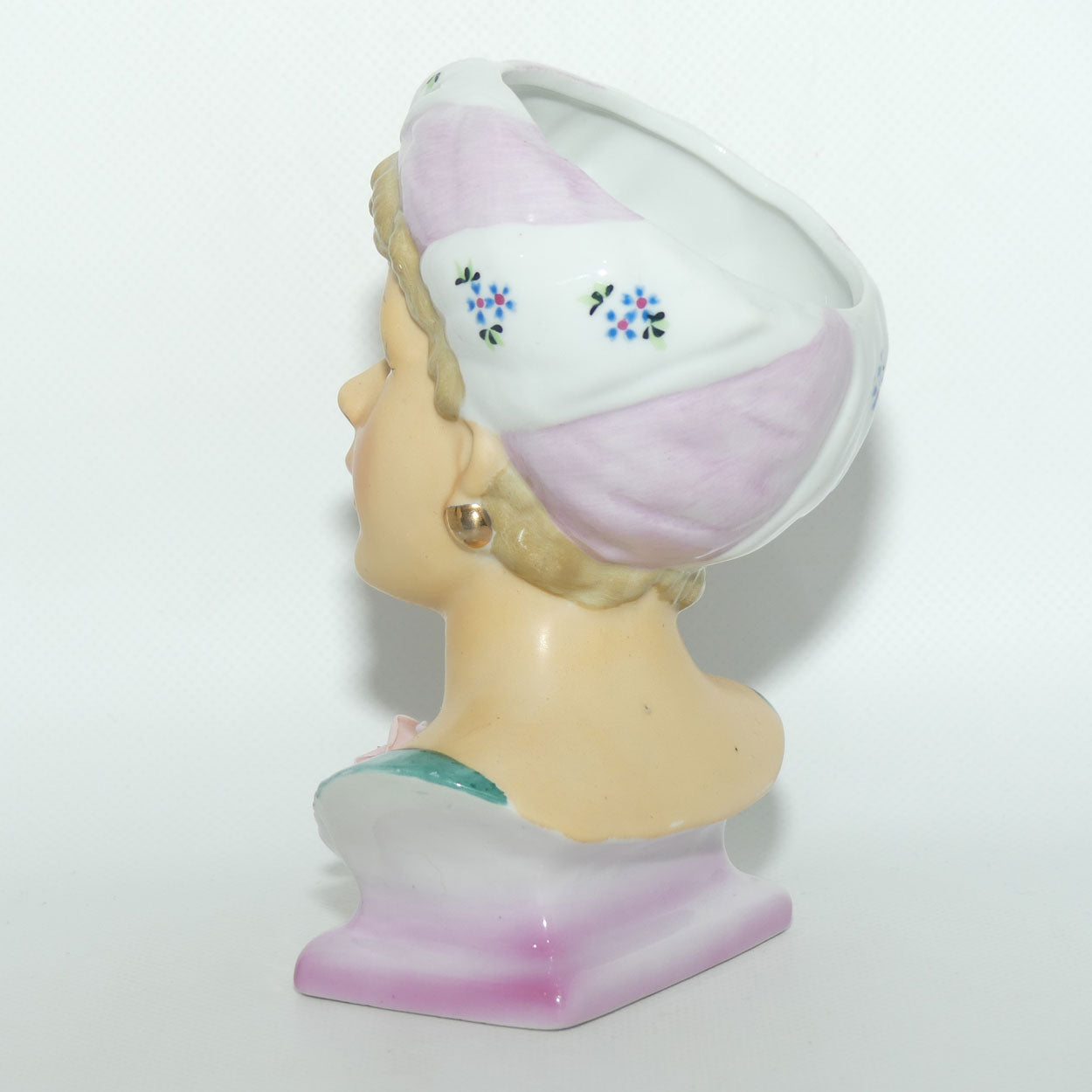 UCAGCO Japan Lady head vase | Hair Wrap Pink and Floral