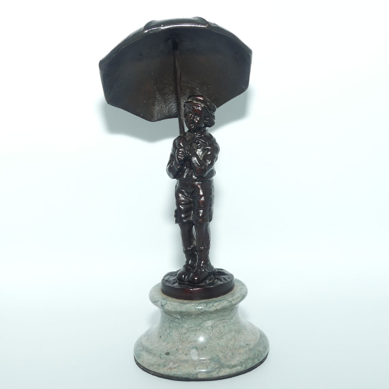 Decorator Cold Cast Bronze | Child under Umbrella | Chiparus style