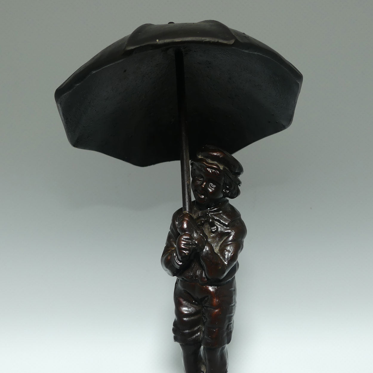 Decorator Cold Cast Bronze | Child under Umbrella | Chiparus style