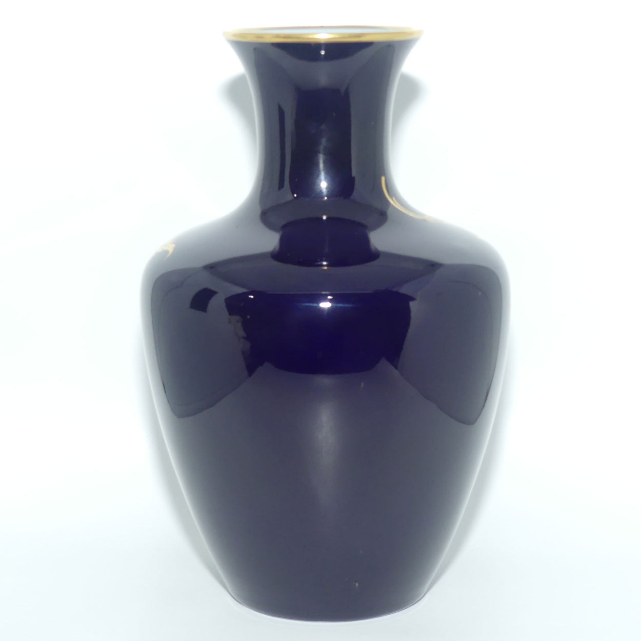 AK Kaiser West Germany floral vase | Undine Echt Scharffeuer Kobalt