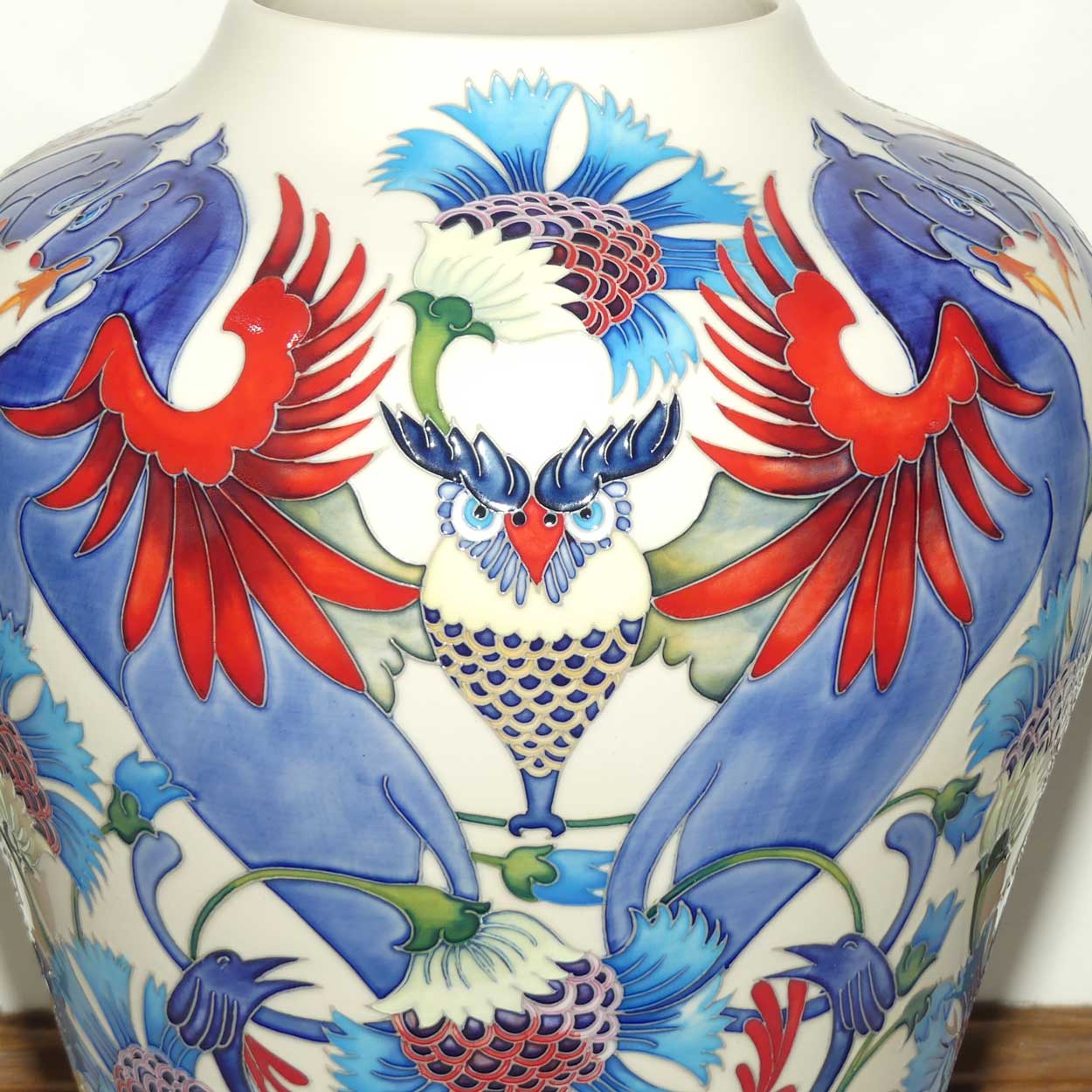 Moorcroft Vase of Smiles 576/15 Prestige Vase (Ltd Ed)
