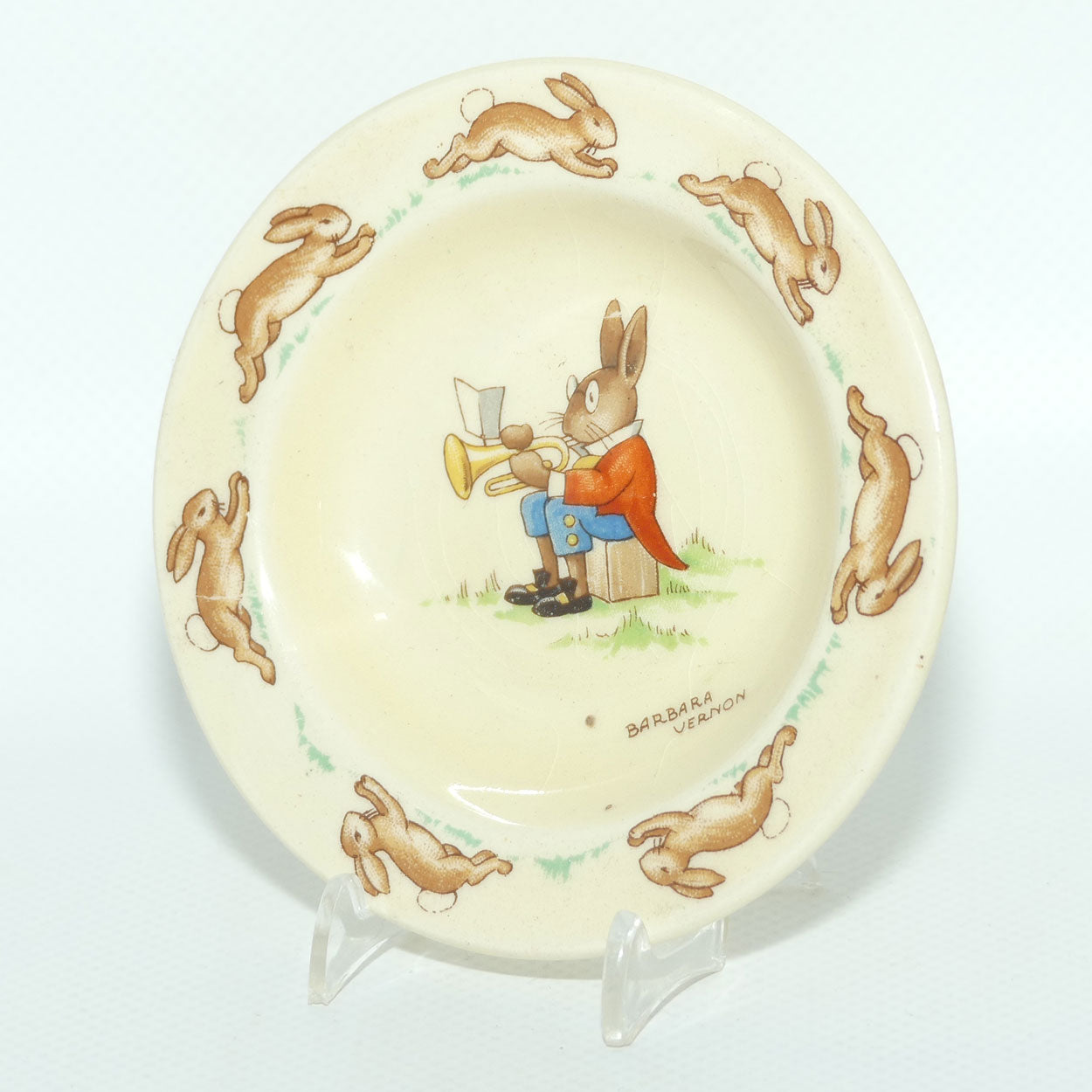 Royal Doulton Bunnykins Beaker Cover | Trumpeter | signed Barbara Vernon