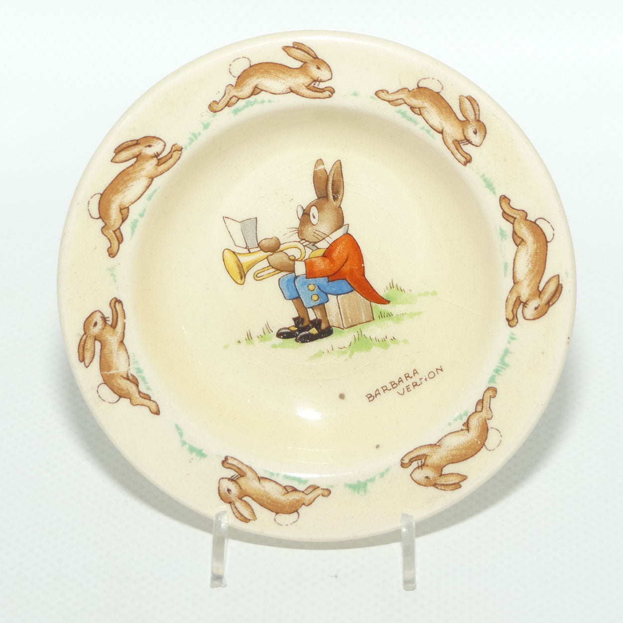 Royal Doulton Bunnykins Beaker Cover | Trumpeter | signed Barbara Vernon