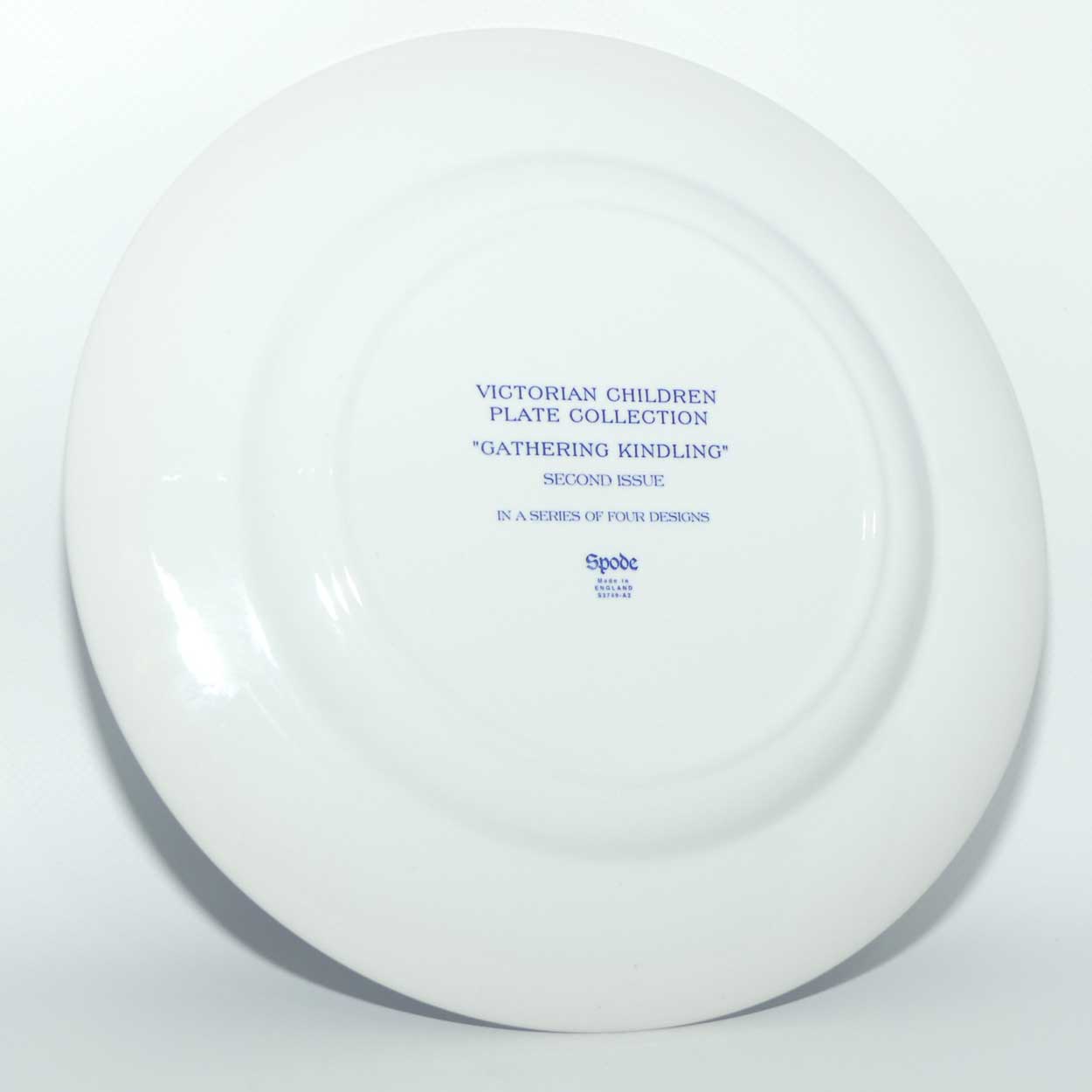 Spode Victorian Children Plate Collection | Gathering Kindling plate | 24cm