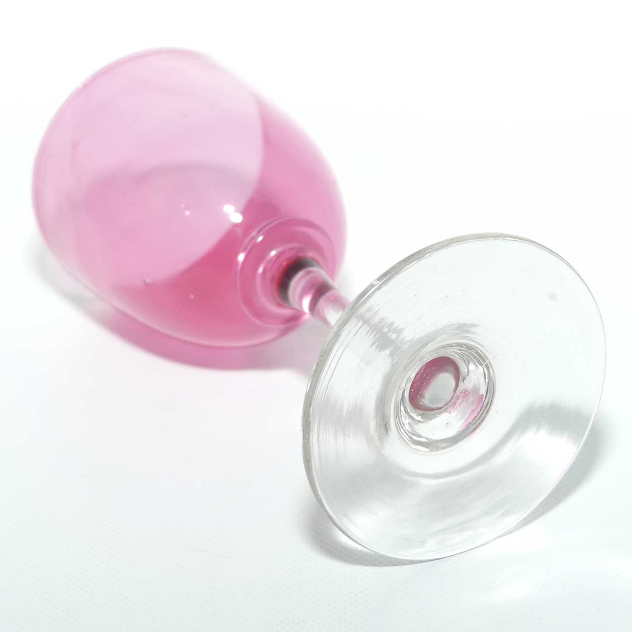 Victorian Cranberry Wine glass | c.1880 | #1