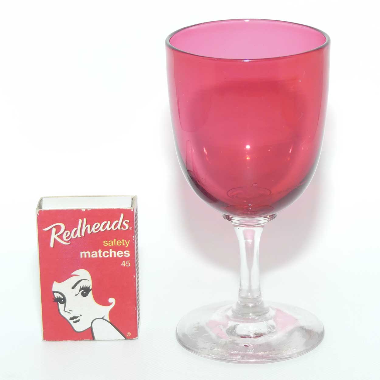 Victorian Cranberry Wine glass | c.1880 | #3