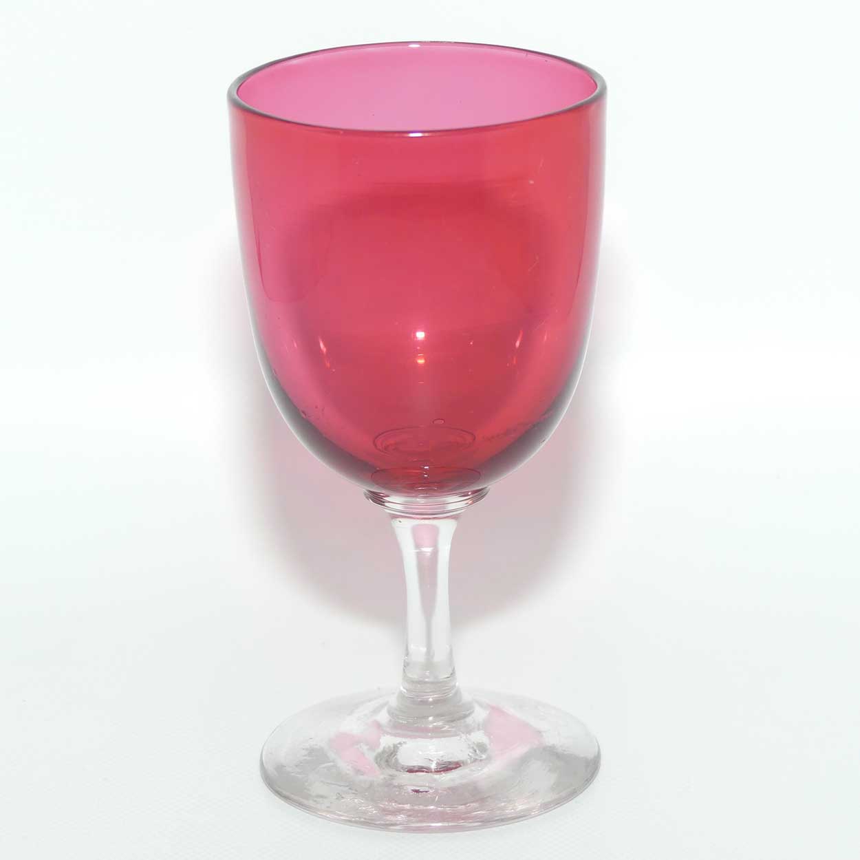 Victorian Cranberry Wine glass | c.1880 | #3