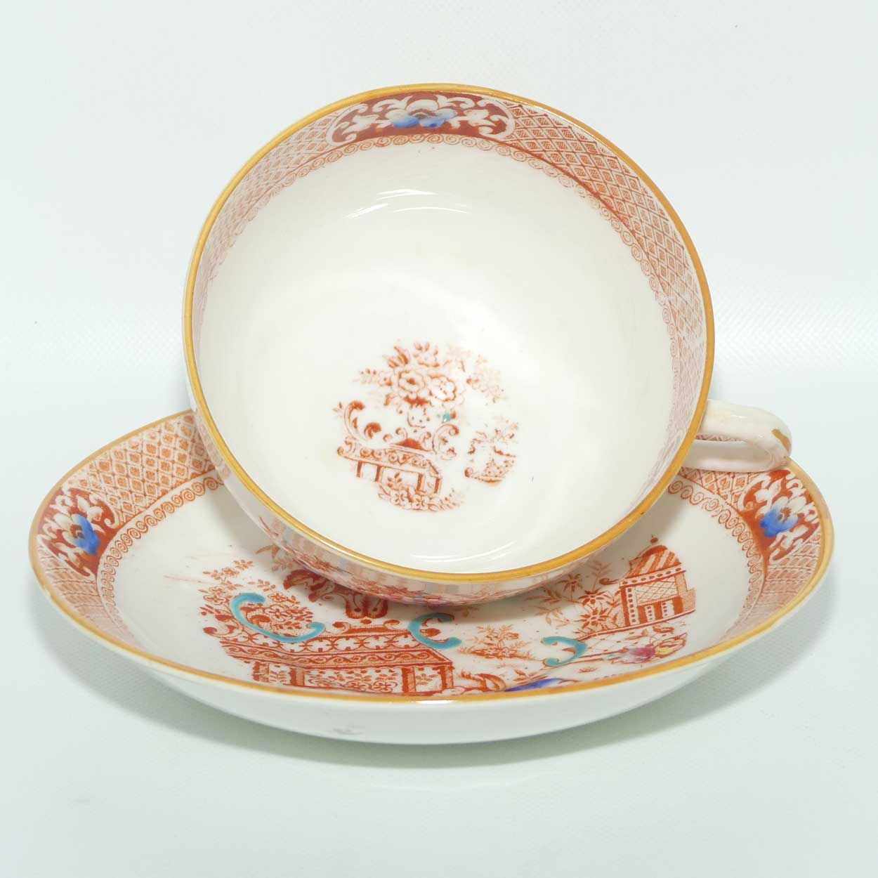 Victorian Era Chinoiserie tea duo c.1860 | #1