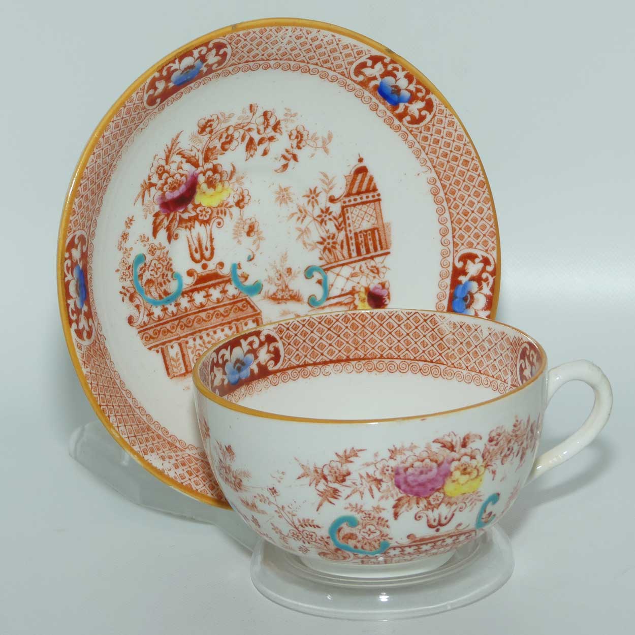 Victorian era Chinoiserie tea duo c.1860 | #2