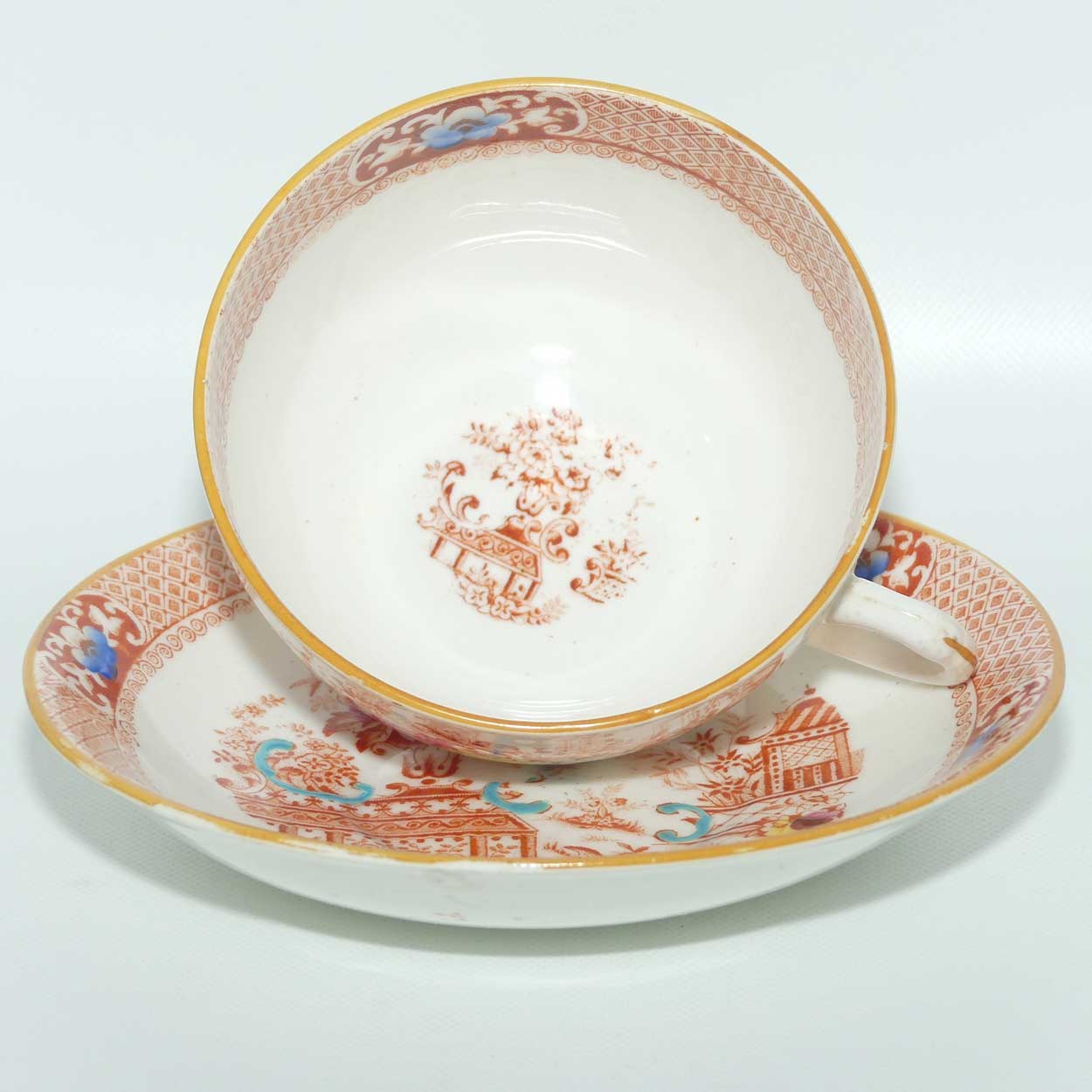 Victorian era Chinoiserie tea duo c.1860 | #2