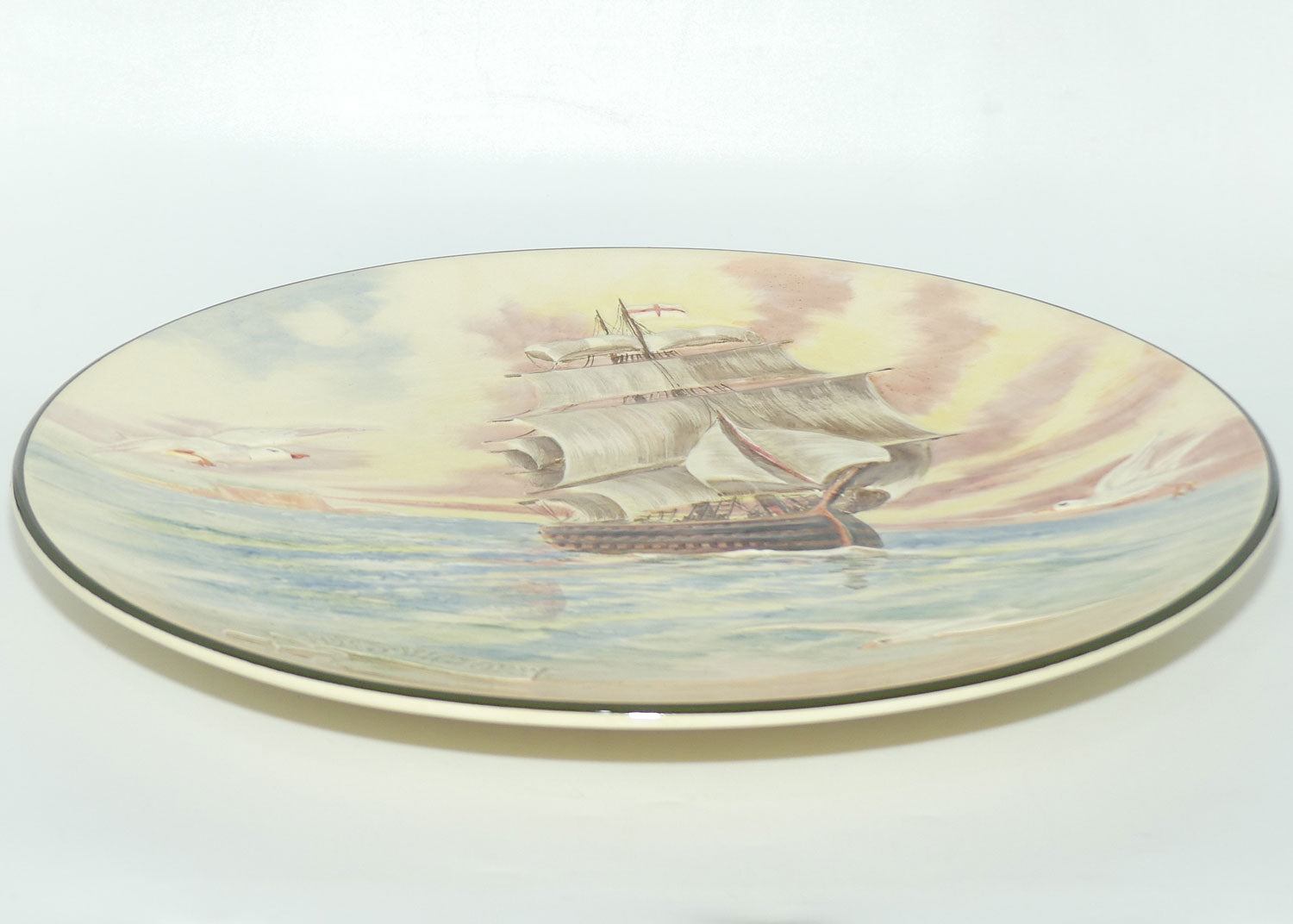 Royal Doulton Famous Ships H.M.S Victory wall charger D5957